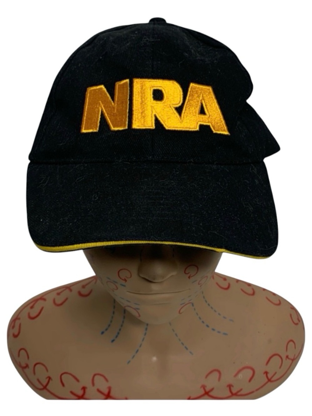 NRA | Black Yellow Lettering Cap | Protect Gun Rights Two Hats Available Freedom